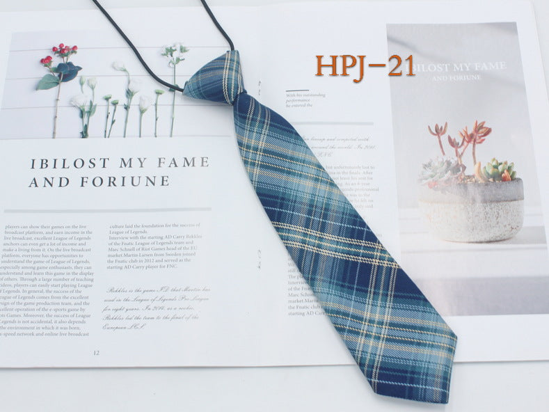 Japanese College Jk Plaid Tie Free Style