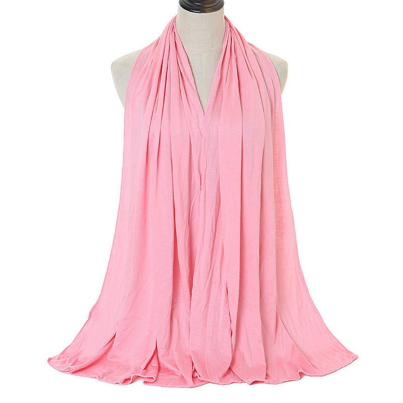 Solid Color Cotton Warm Shawl