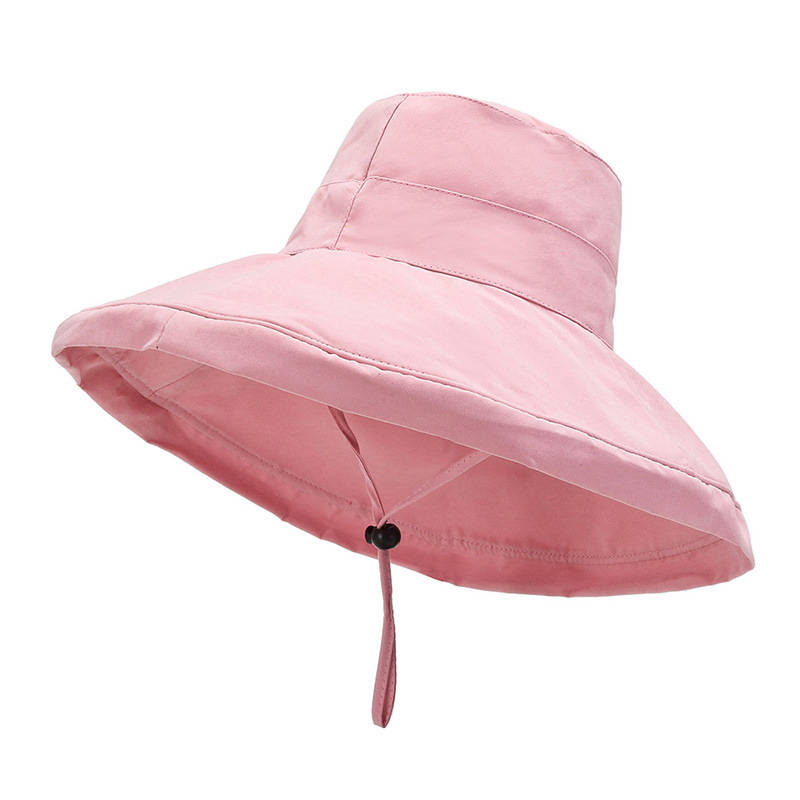 Women's Oversized Brim Shade New Peach Skin Bucket Hat