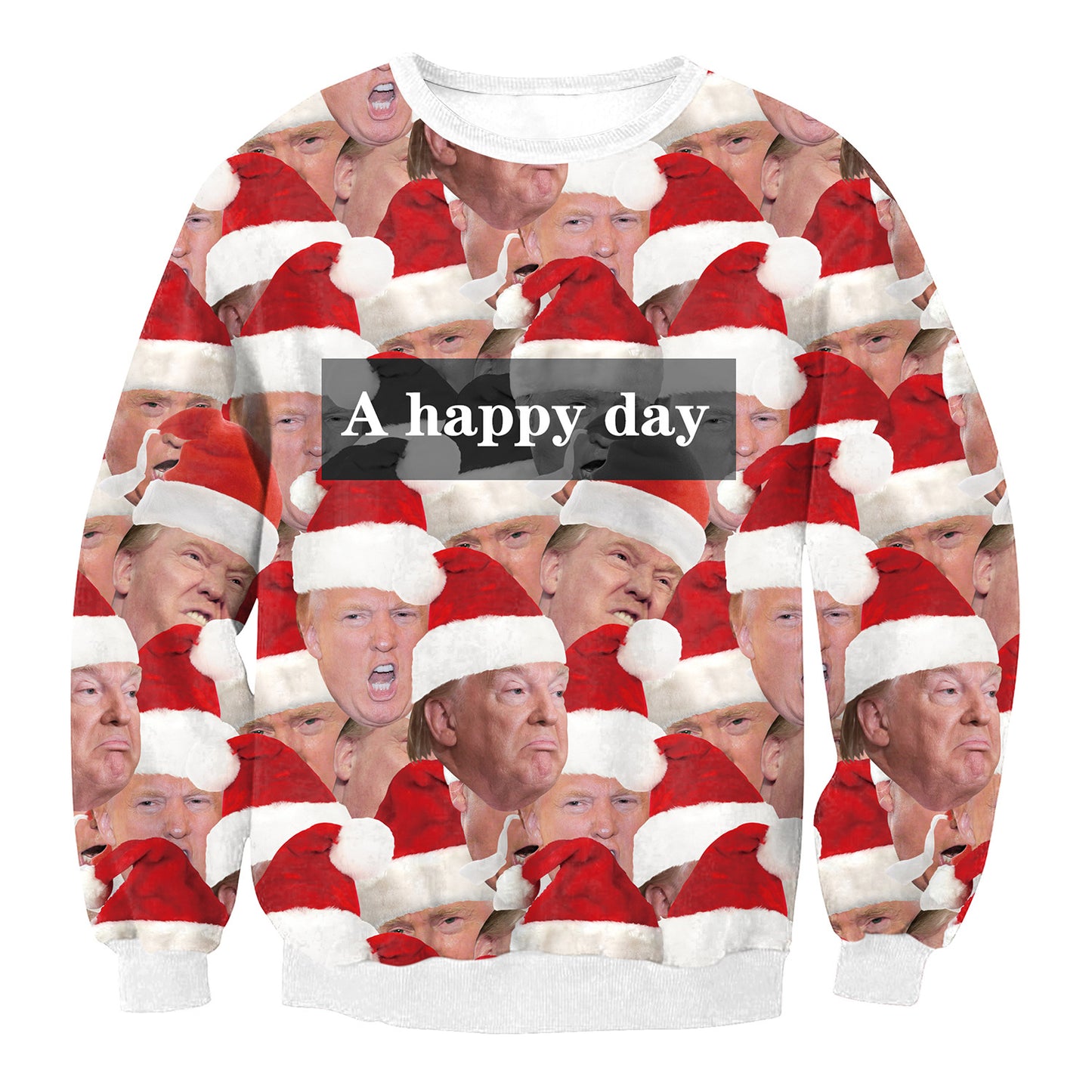 Women's Santa Claus Elk Long Sleeve Round Neck Loose Sweatshirt