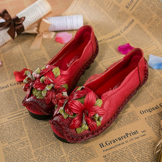 Women's Soft Sole Shallow Mouth Flat Maternity Shoes