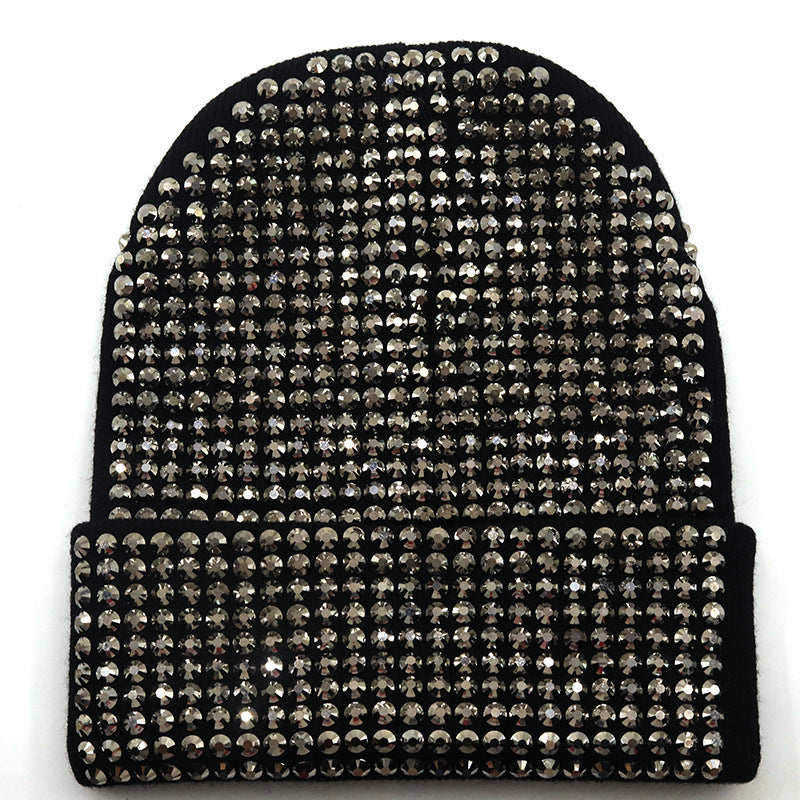 New Diamond Solid Color Handmade Wool Hat