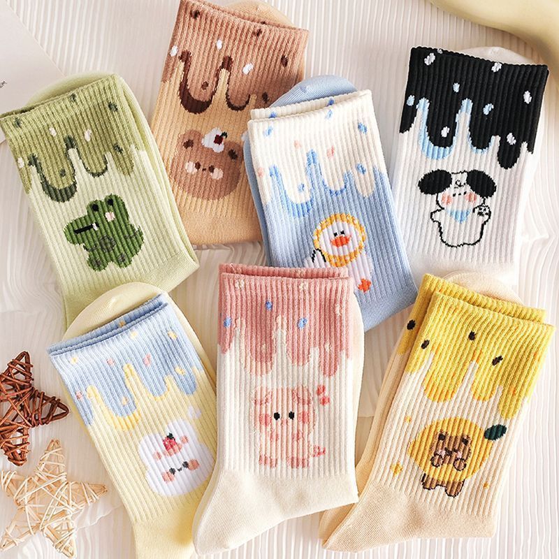 Middle Tube Female Student Middle Tube Korean Style Sweet Cute Japanese Trendy Socks
