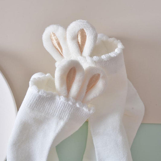 Japanese Cute Women's Solid Color Cotton Socks