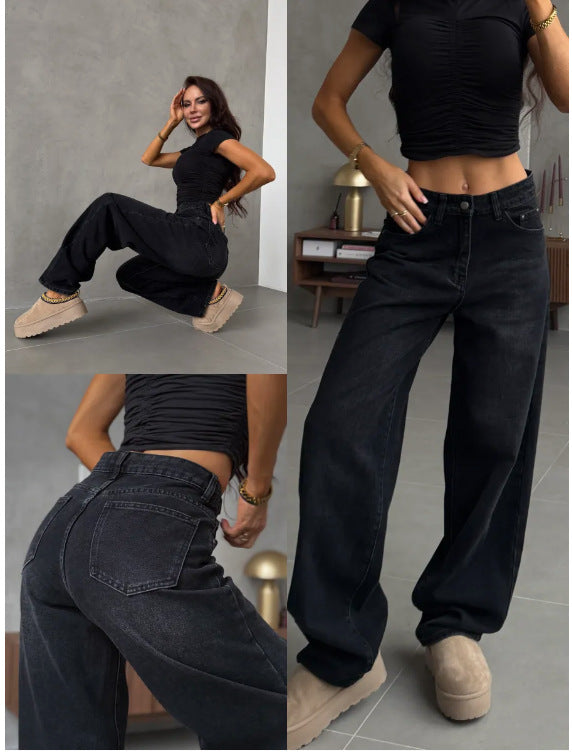 Løse, vide jeans til efteråret
