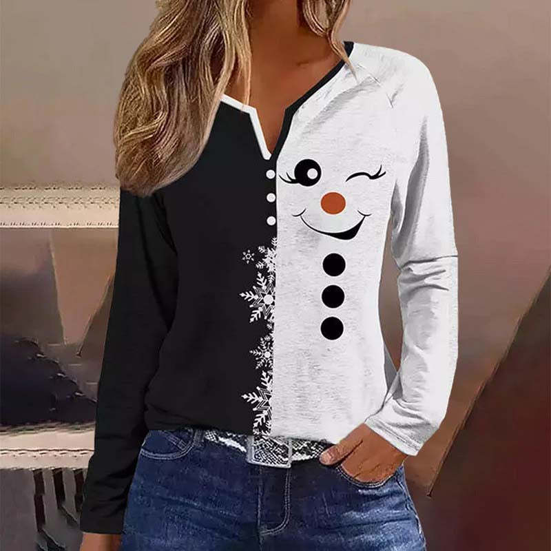 European And American Sweet Casual T-shirt 3D Digital Top