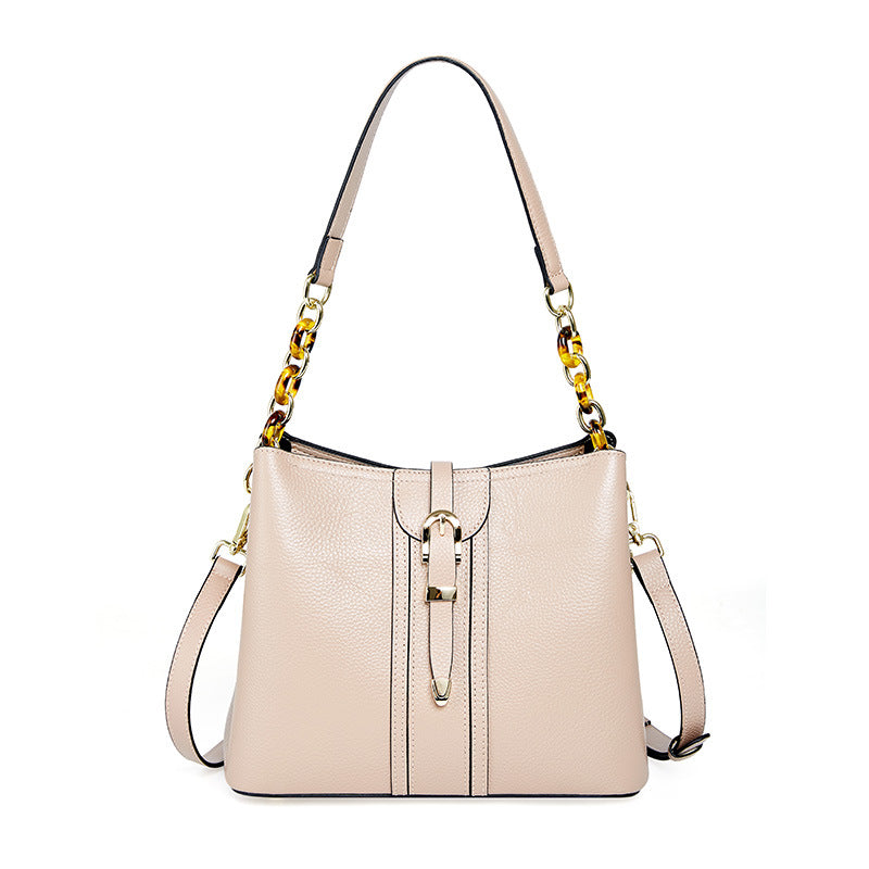 Leather Handbags Large Capacity Bucket Bag