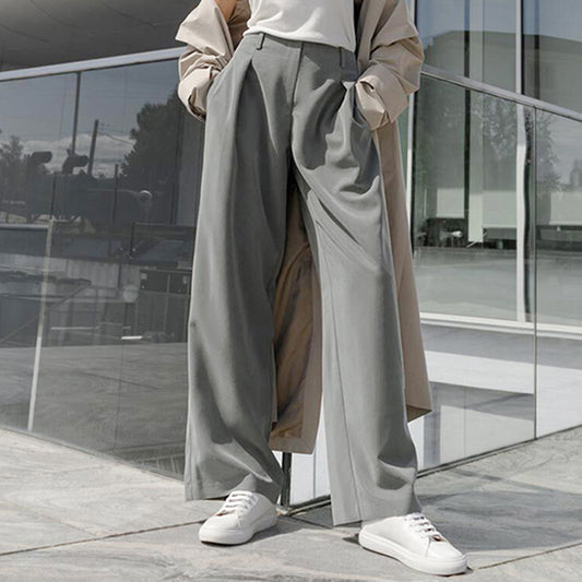 High Waist Drape Wide-leg Pants Women's Casual Loose