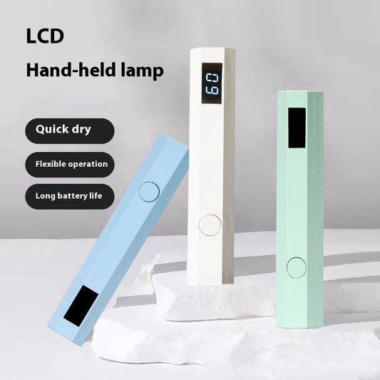 Neglebælte Display Skærm Bærbar Hjemme Power Opbevaring Design Håndholdt Lampe Negletip Fototerapi Ikke Sort Hånd
