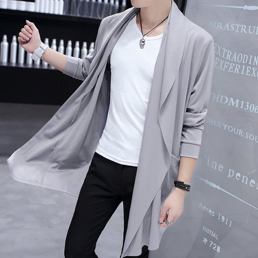 Slim Fit Student Handsome Cloak Men's Coat