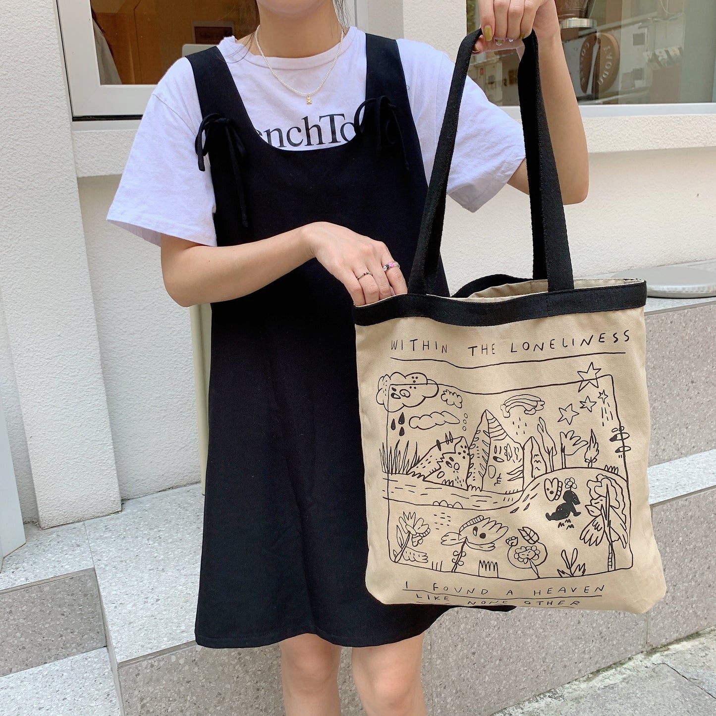 Graffiti Canvas Bag Female Student Commuter