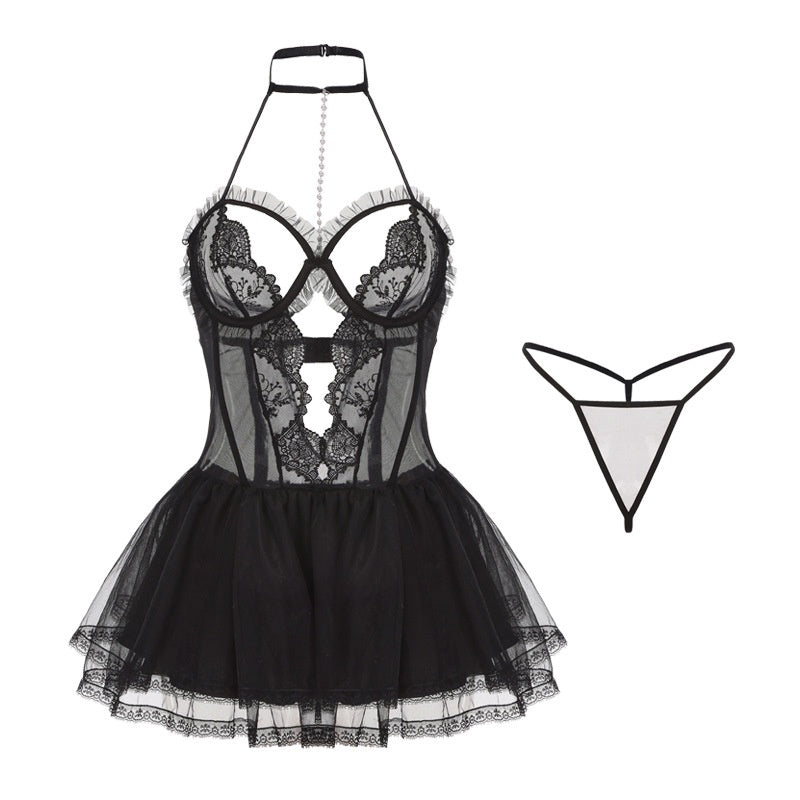Lift-enhancing Underwire Sleepwear Uniform Set
