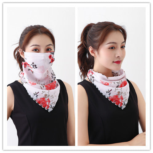 Summer outdoor riding mask driving sun shading scarf