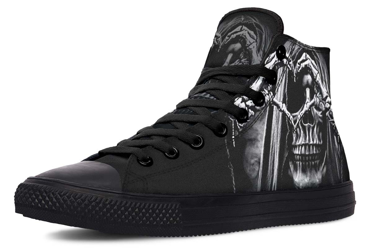Printed Couple High-top Canvas Shoes