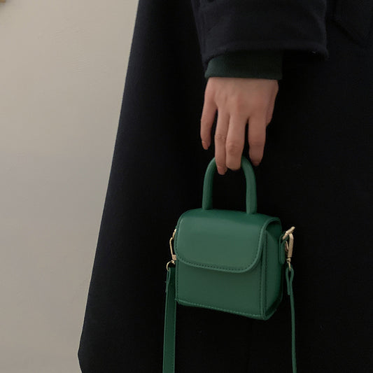 Mini Retro Mode Bærbar Lille Firkantet Taske, Matcher Alt, Crossbody