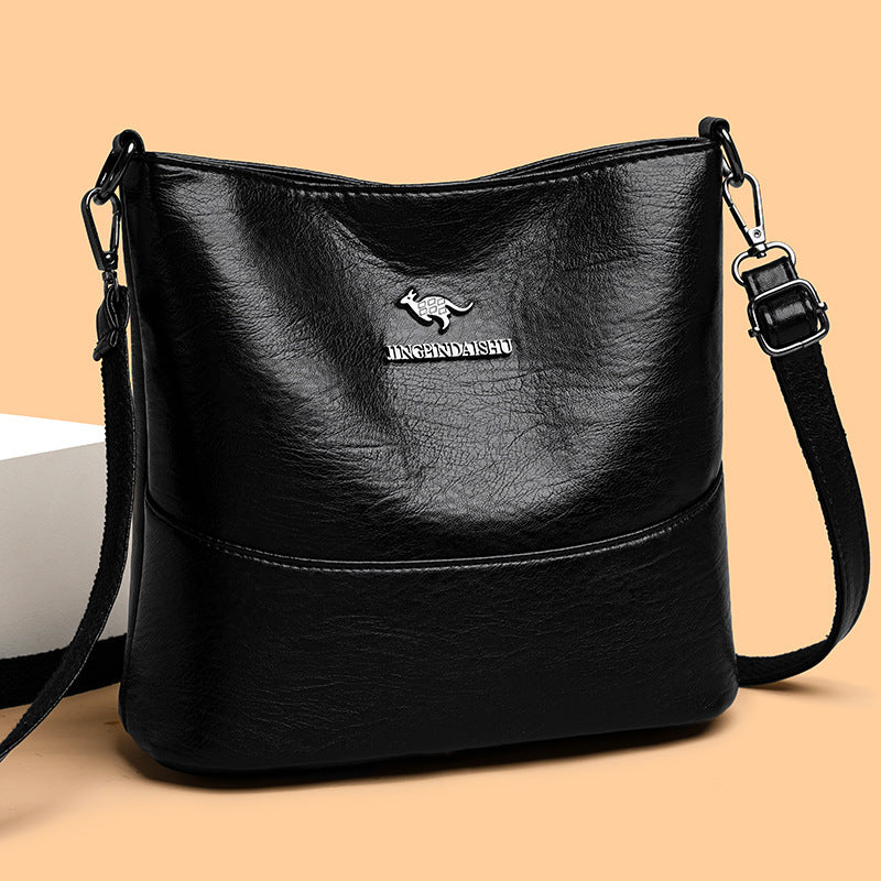 European American Simple Versatile Bucket Bag