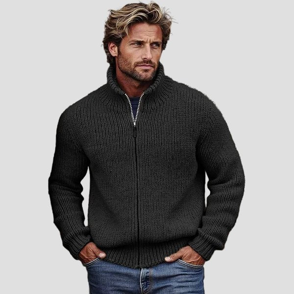 Ny Strikket Jakke Slank Sweater til Mænd