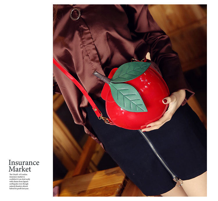 One-shoulder Crossbody Personalized Apple Women's Hard Shell Casual Backpack
