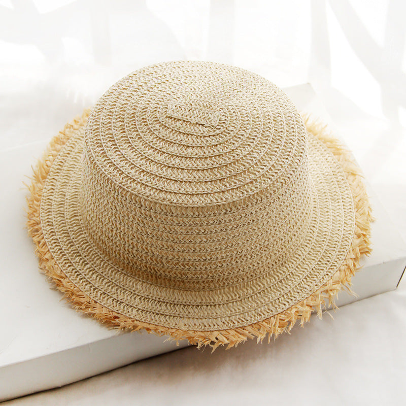 Straw Hat Ladies Sunshade Sunscreen Outdoor Garland