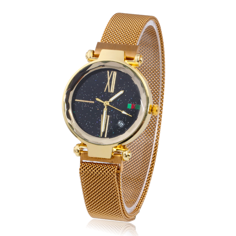 cross-border explosion models Milan magnets starry sky calendar magnet watch fashion Europe and the United States with a quartz watch