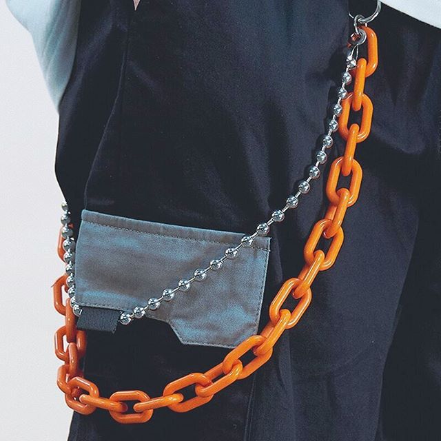 Red Waist  Candy Color Resin Trouser Chain Hanging Ornaments