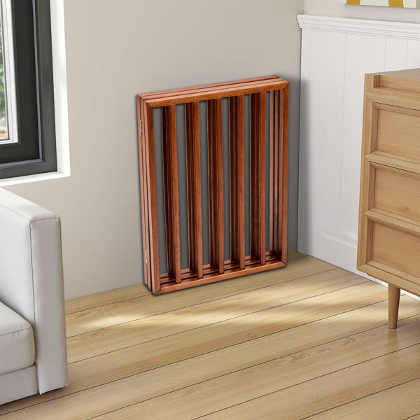 24 Inch Brown Foldable 3-pack Pet Fence