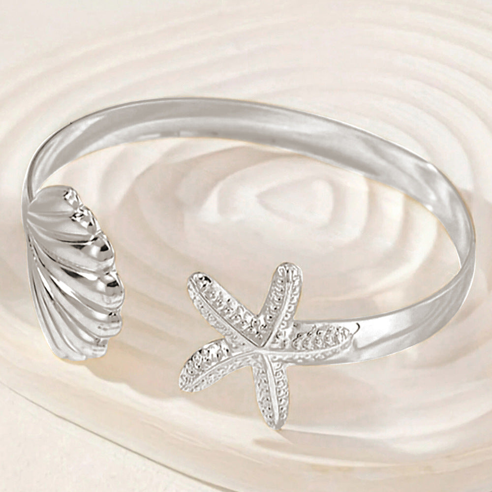 Elegant personligt armbånd i rustfrit stål i strandresort-stil