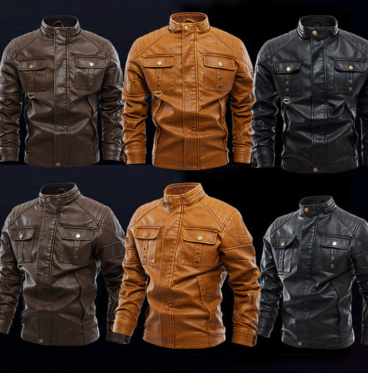 Leather Single Layer Cool And Handsome