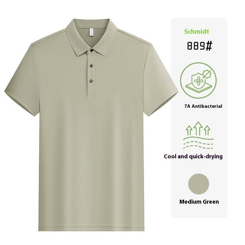Short Sleeve Work Clothes Lapel Enterprise Embroidery Group Clothes