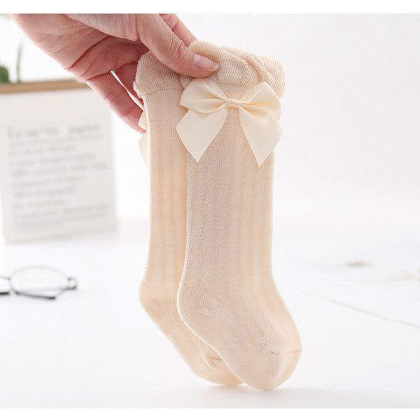 Big Bow Baby Mosquito Air-conditioning Over-The-knee Medium Stockings