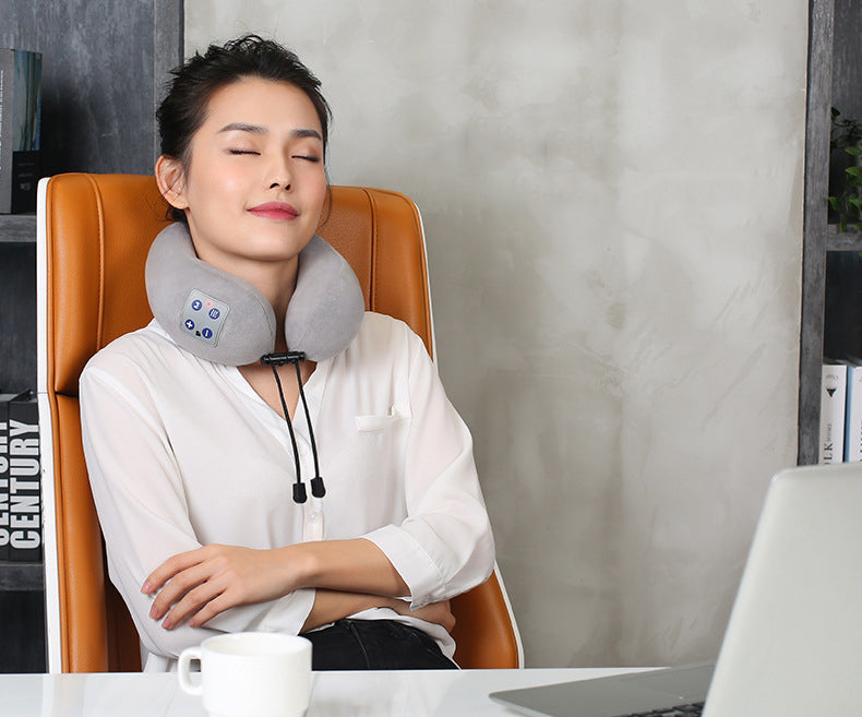 Multifunctional U-shaped massage pillow