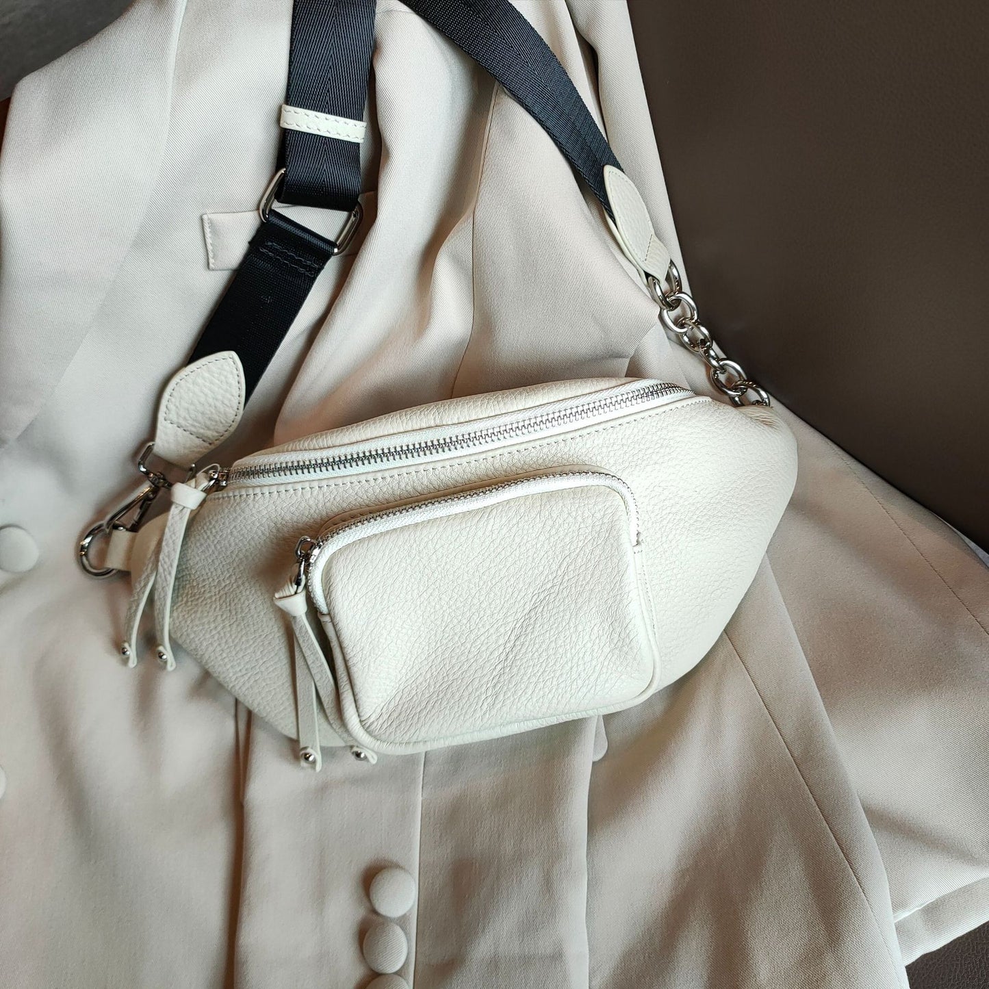 High-grade Trendy Chest Bag Crossbody Bag Dumpling Shape