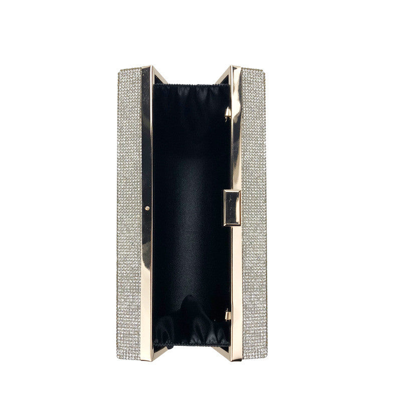 Fashion small square bag with diamonds