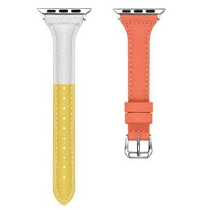Three-color Single-turn Reduced Head Layer Cowhide Contrast Belt