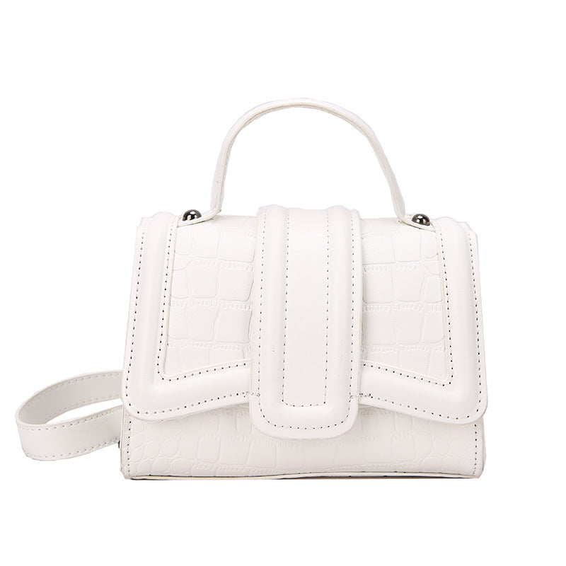 Indented Stone Hourglass Chain One Shoulder Crossbody Bag