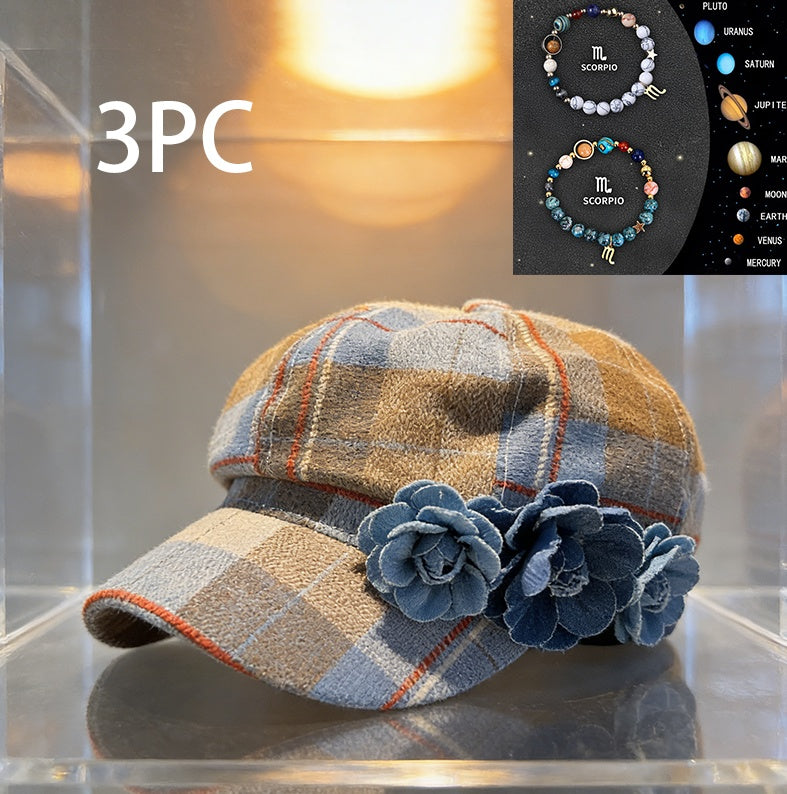 British-style Casual Painter Hat That Is Versatile And Can Show Off Your Face