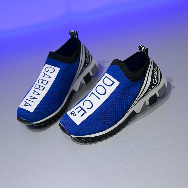 Fly-vævede, åndbare sneakers med rund tå