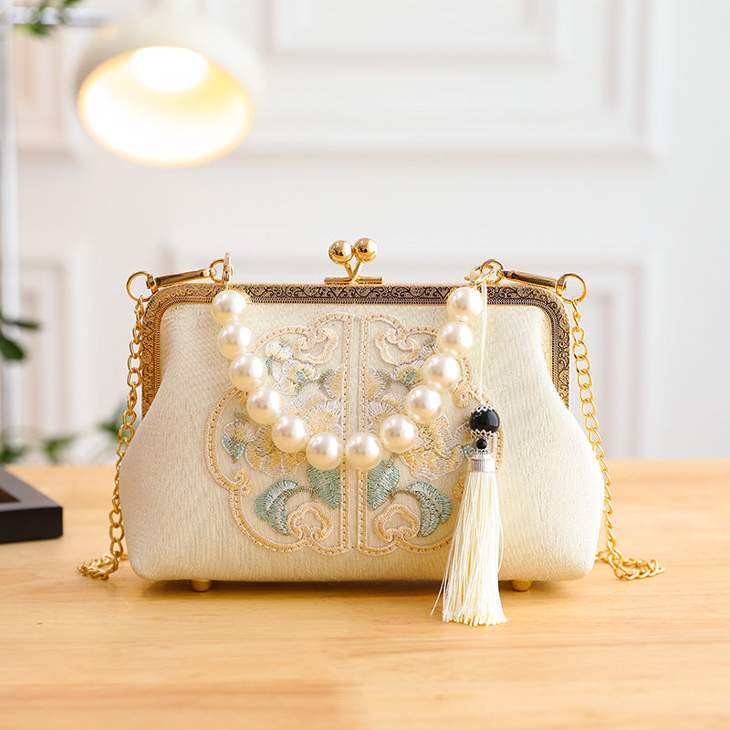 Embroidered Chinese-style Handbag Women's Bag Shoulder And Crossbody