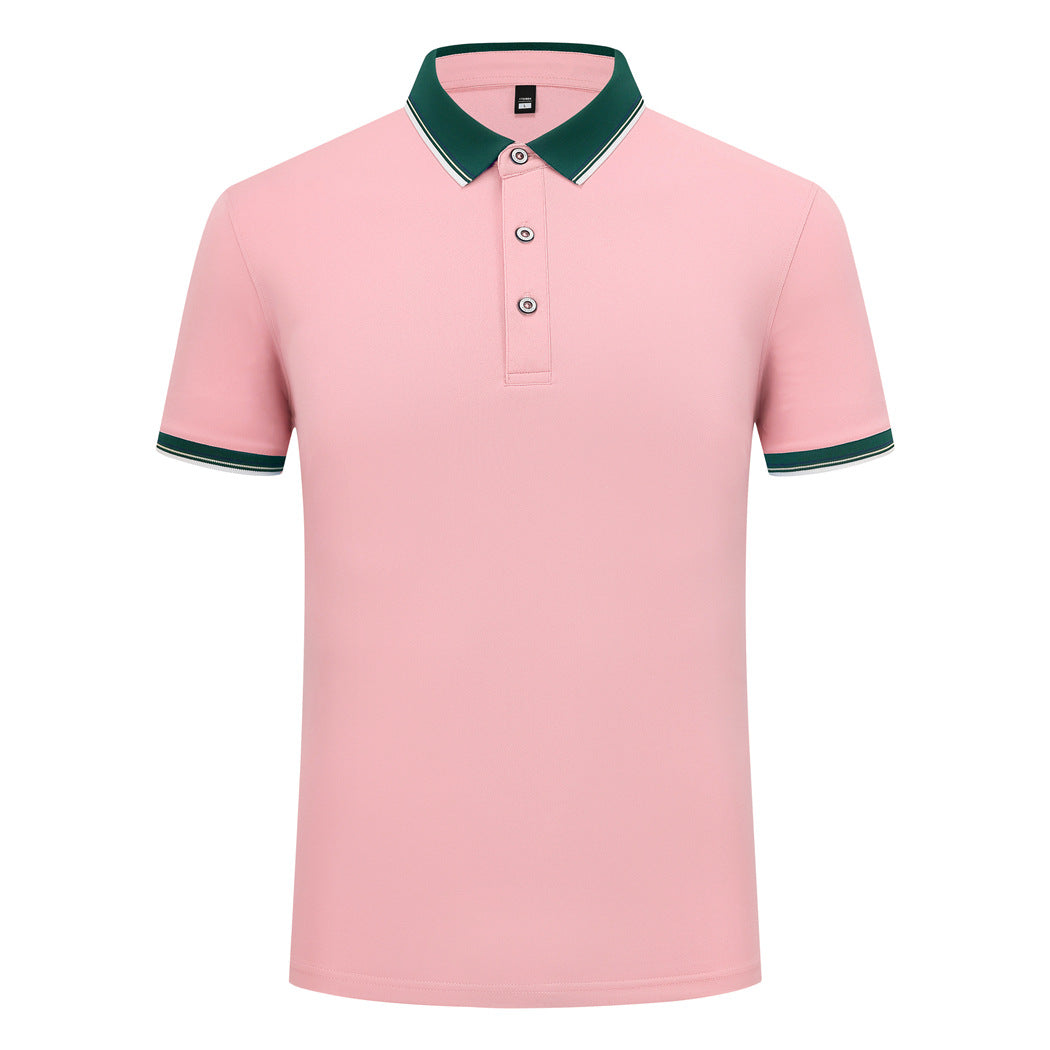 Elastic Fiber Di Skin Cotton Polo Shirt Color Matching