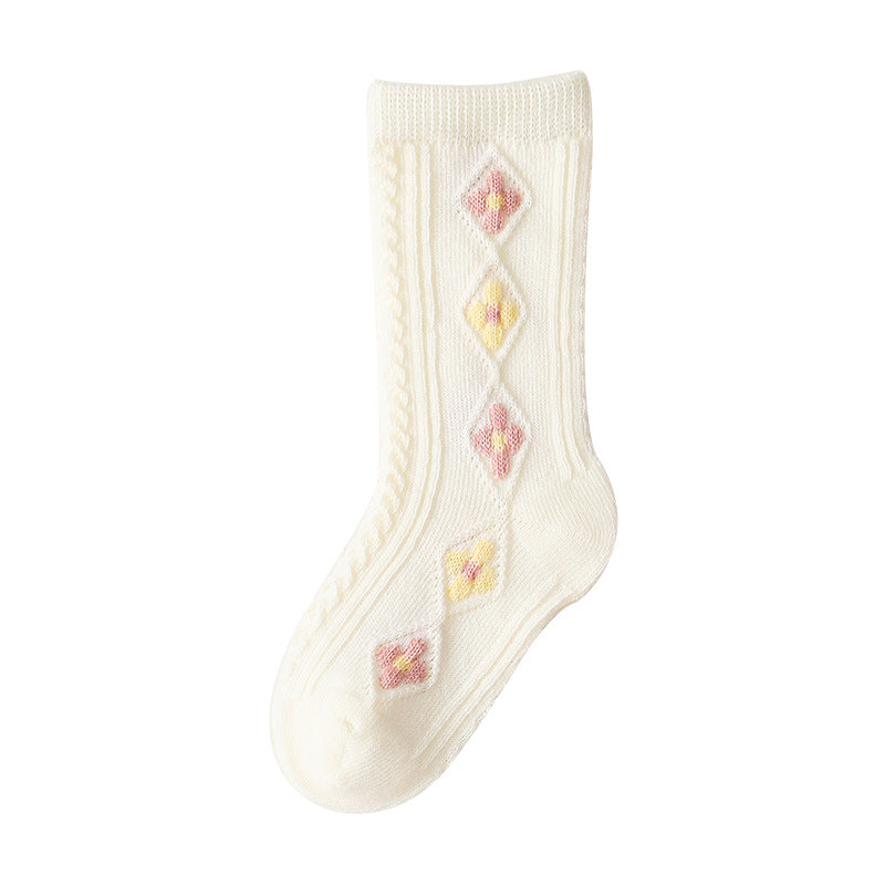Children's Girls' Breathable Loose-mouth Baby Socks