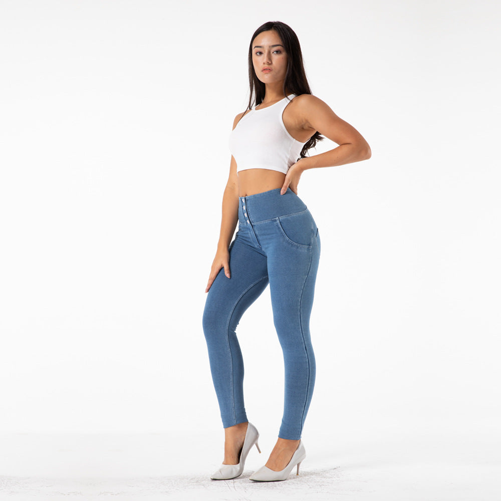 Jeans Dame Smukke Balder Fitness Yogabukser Slanke Hofter Dansebukser Kvinder