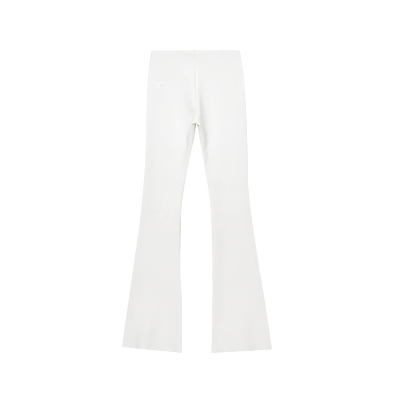 Women's High Waist Stretch Simple And Comfortable Flared Pants