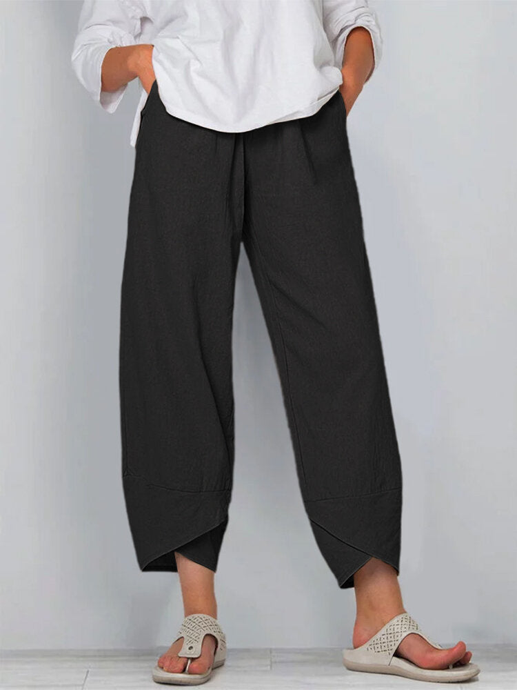 Casual straight leg women's pants