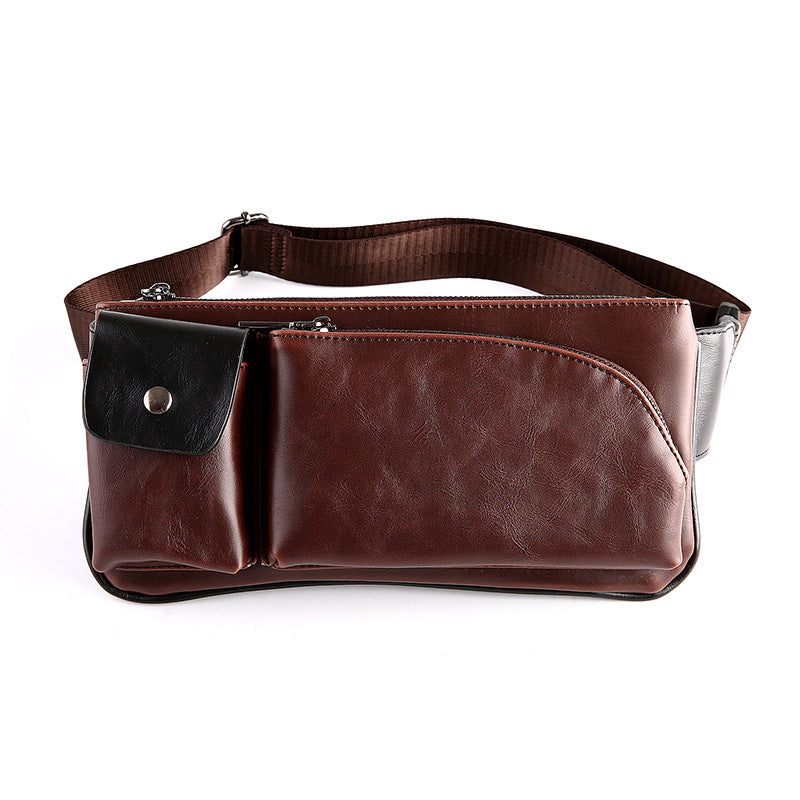 New single shoulder bag man retro chest pack Satchel Bag Purse Bag men sports leisure Korean tide