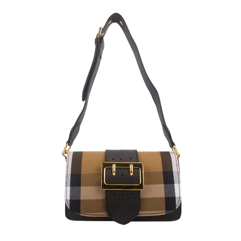 Plaid, crossbody, shoulder bag