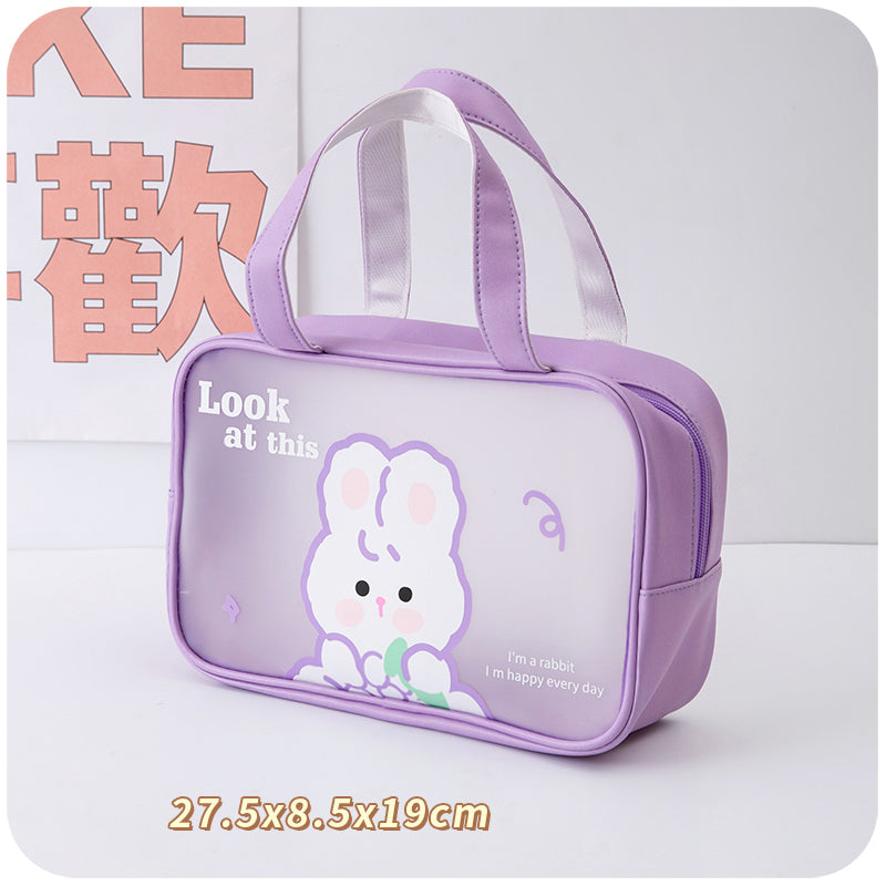 Women's Portable Oversized Transparent Waterproof Storage Bag
