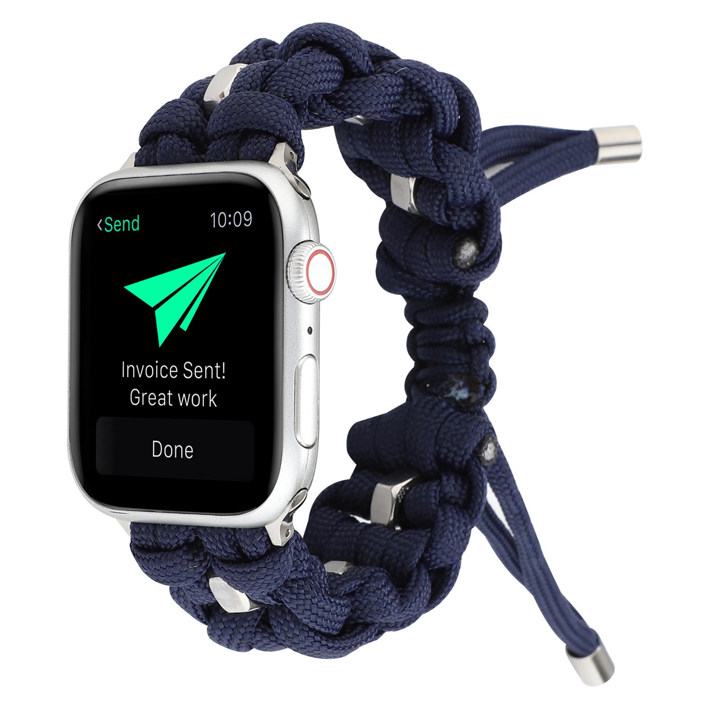 Compatible with Apple, Applicable Apple Watch Band Apple Watch Nylon StrapIwatch Outdoor Umbrella Cord Braided Strap