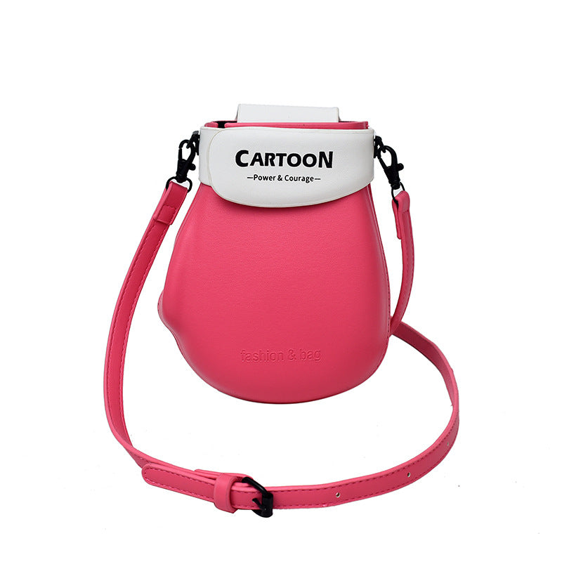 Womens Casual Crossbody Bag Features A Color-block Design