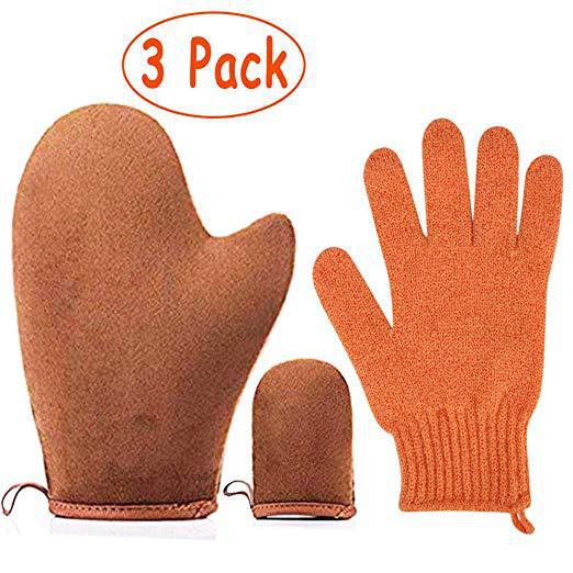 Selvbrunermitt Applikator Kit 4-i-1 Selvbrunersæt Med Eksfolierende Handske