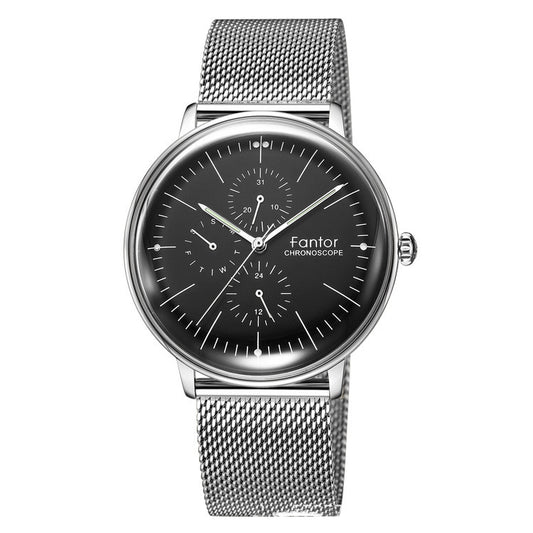 Simple six-pin multi-function mesh strap watch